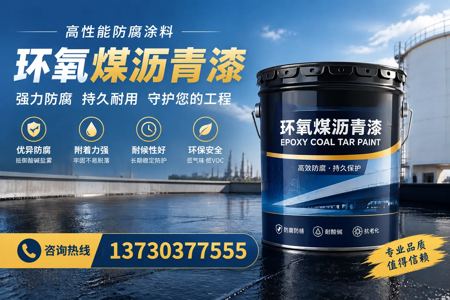 环氧煤沥青漆的耐久性分析，适合吴江的使用场景